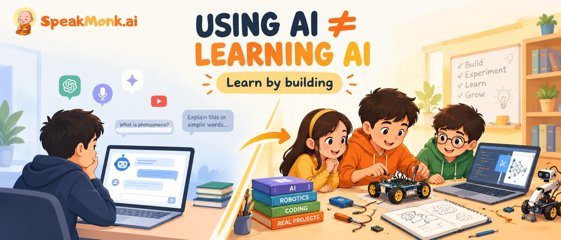 Using AI isn't learning AI. How to make AI hands-on for your students